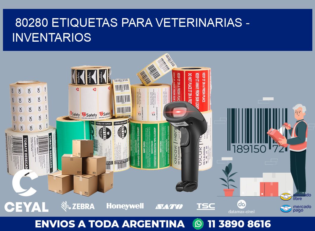 80280 ETIQUETAS PARA VETERINARIAS - INVENTARIOS