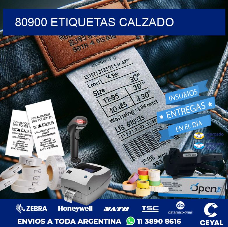 80900 ETIQUETAS CALZADO