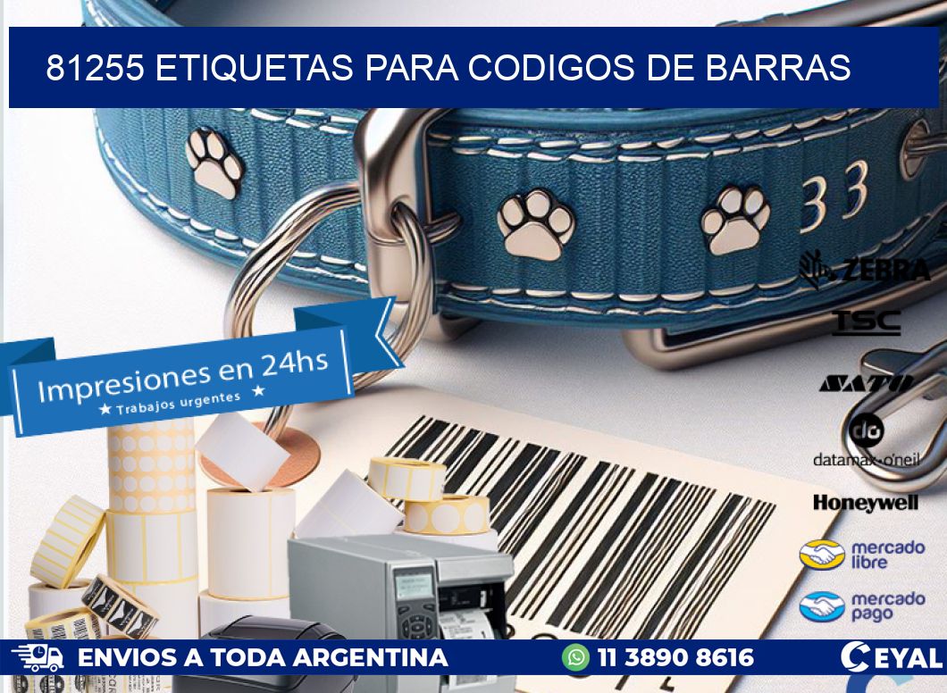 81255 ETIQUETAS PARA CODIGOS DE BARRAS