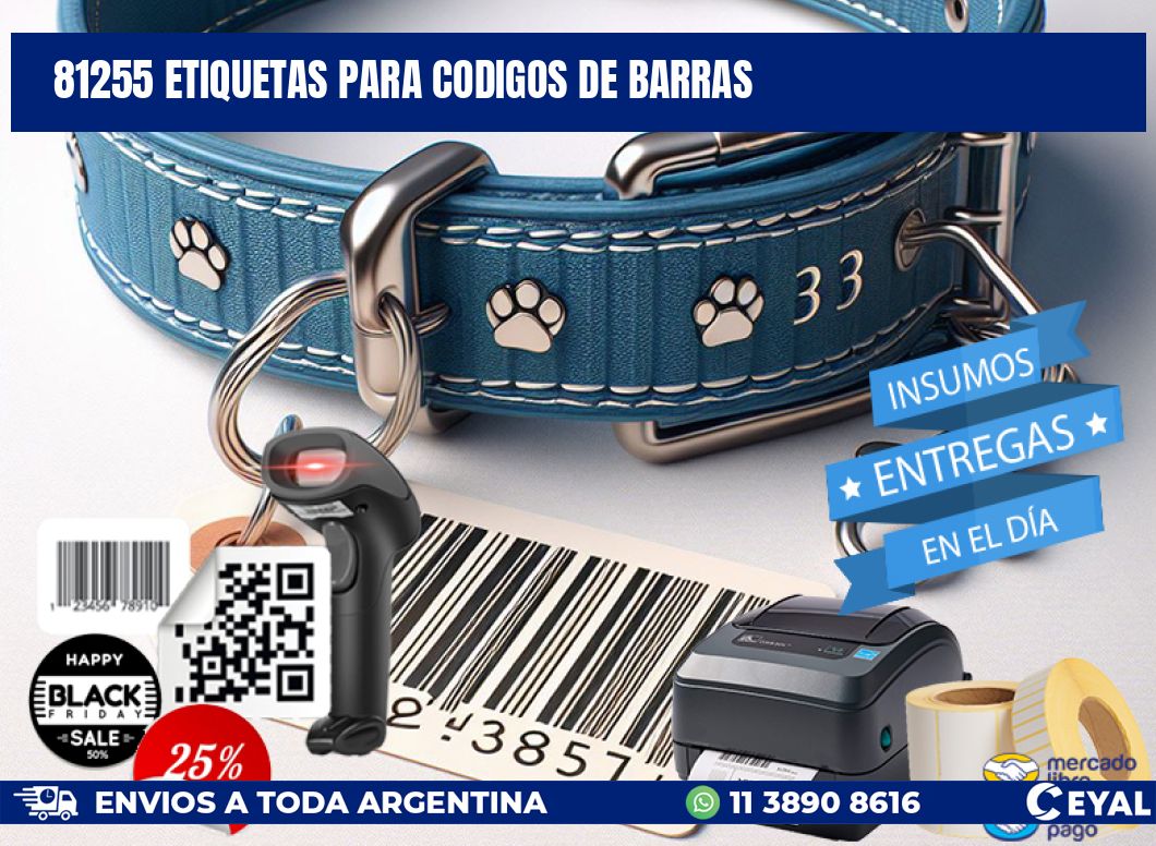 81255 ETIQUETAS PARA CODIGOS DE BARRAS