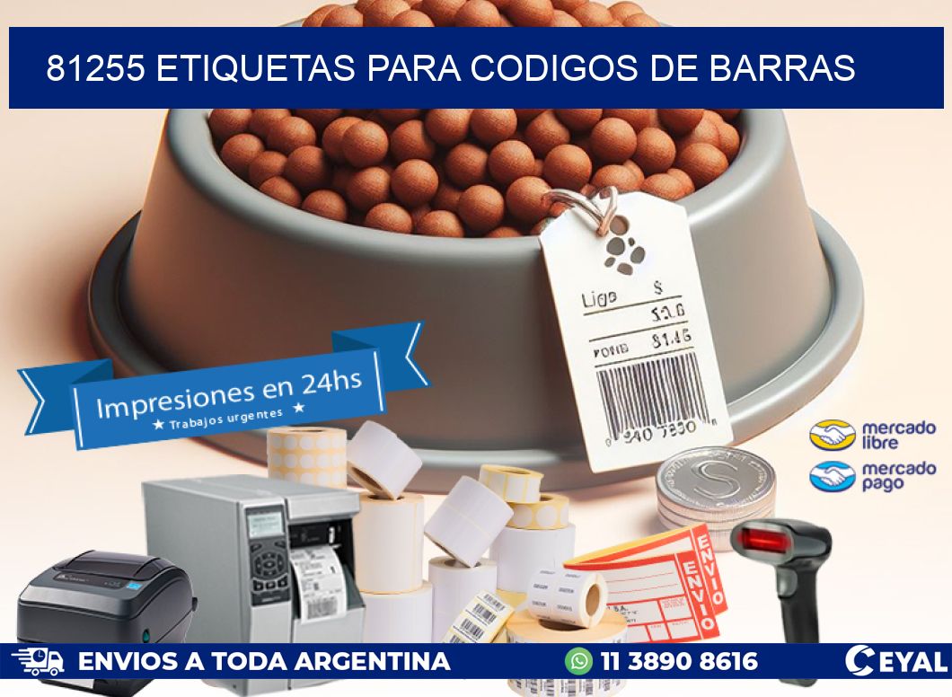 81255 ETIQUETAS PARA CODIGOS DE BARRAS