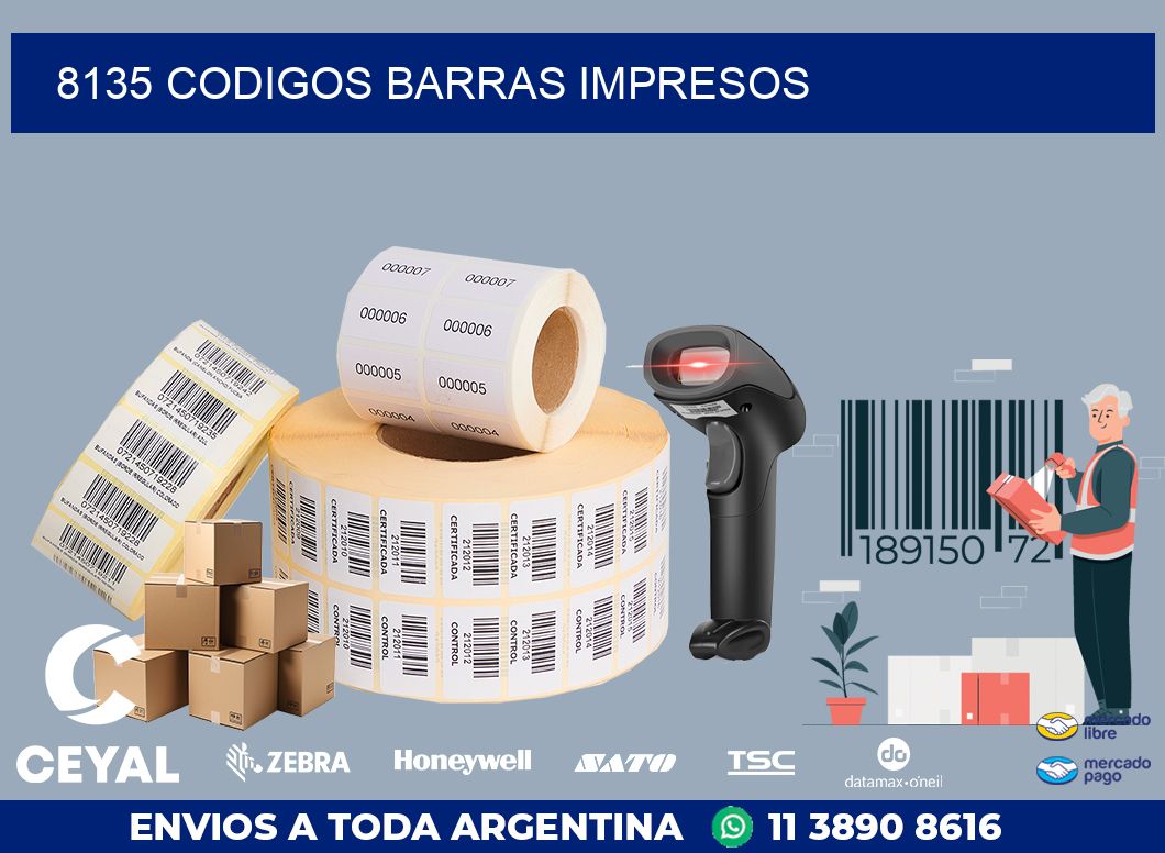 8135 CODIGOS BARRAS IMPRESOS