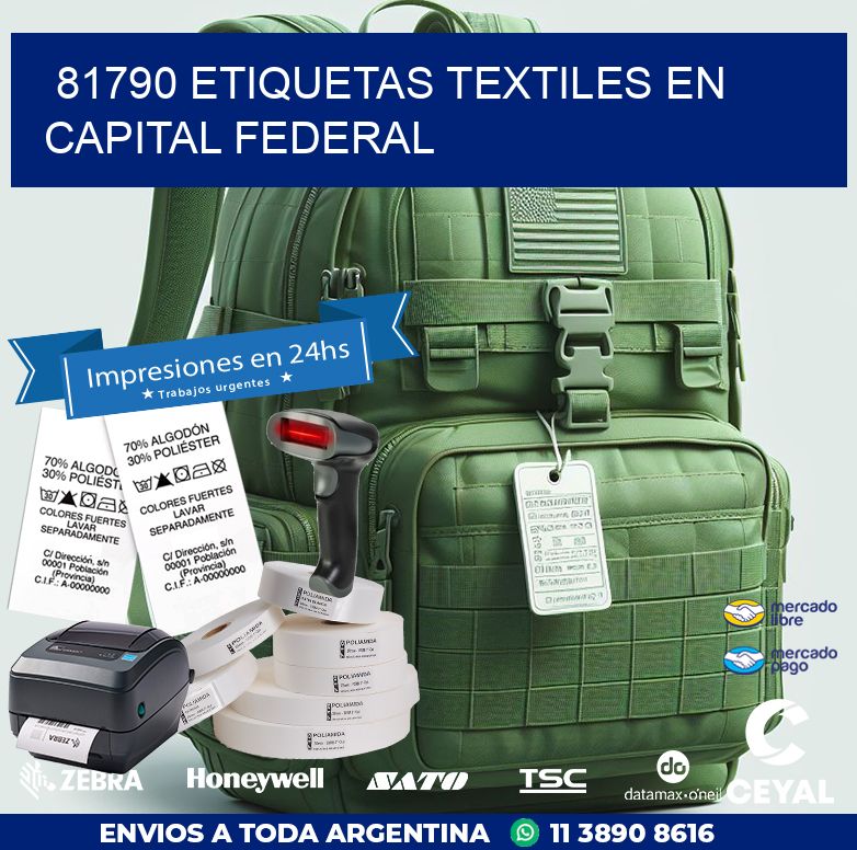 81790 ETIQUETAS TEXTILES EN CAPITAL FEDERAL