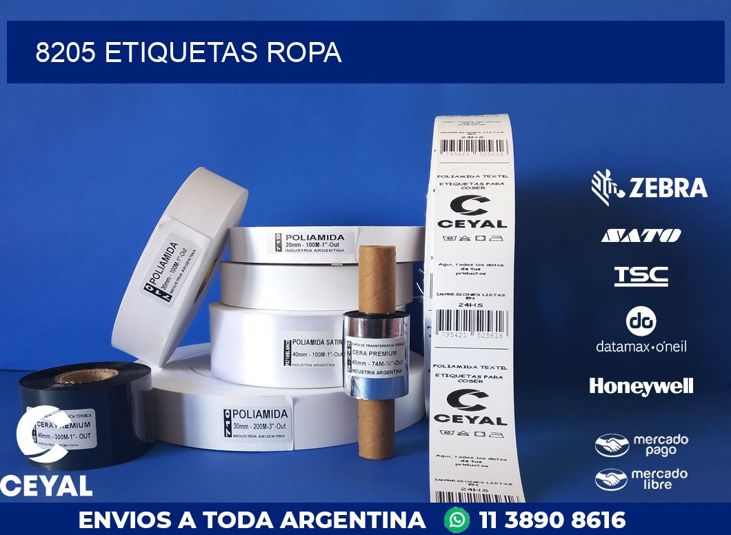 8205 ETIQUETAS ROPA