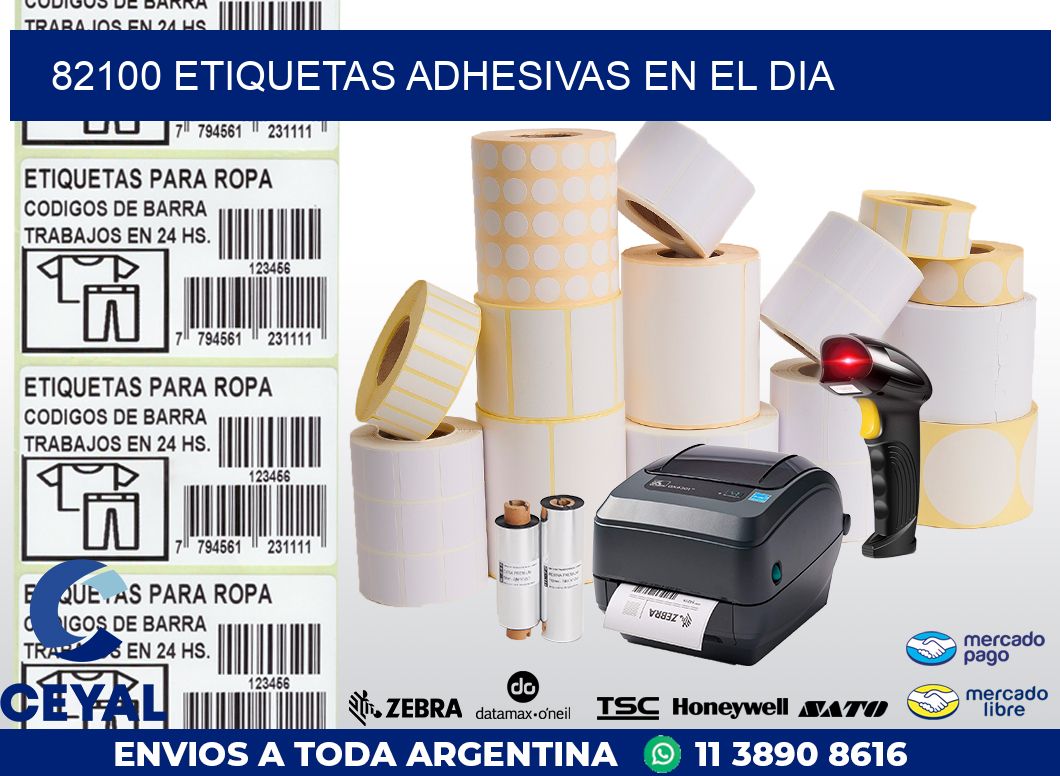 82100 etiquetas adhesivas en el dia