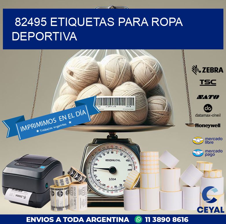 82495 ETIQUETAS PARA ROPA DEPORTIVA