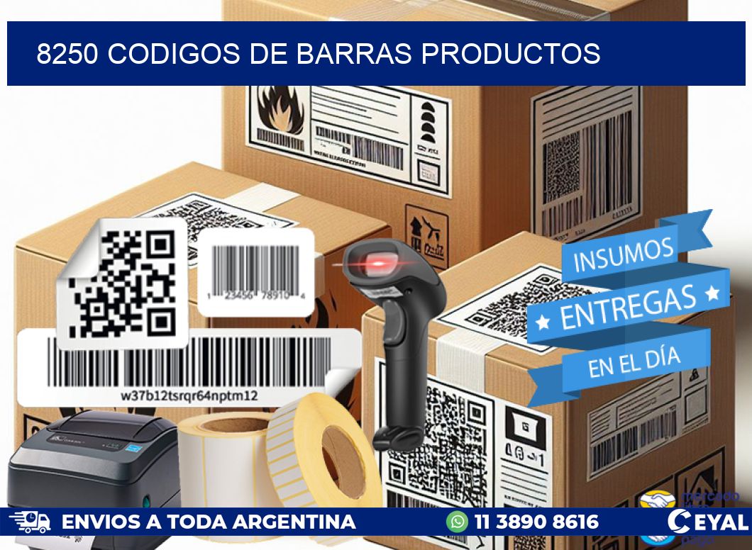 8250 codigos de barras productos