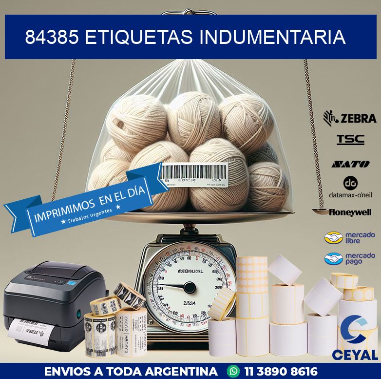 84385 ETIQUETAS INDUMENTARIA