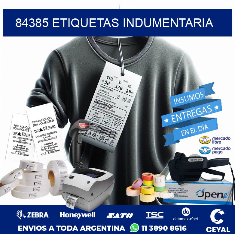 84385 ETIQUETAS INDUMENTARIA