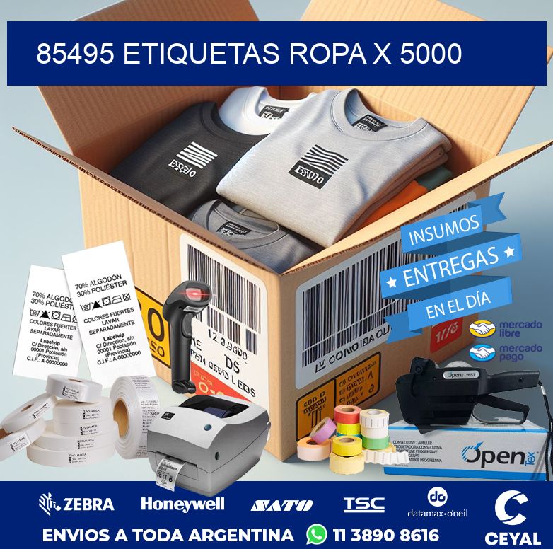 85495 ETIQUETAS ROPA X 5000