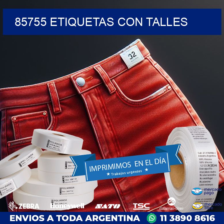 85755 ETIQUETAS CON TALLES