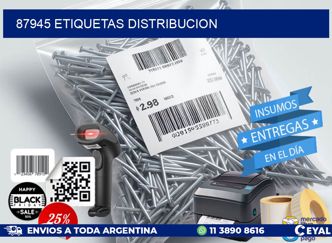 87945 etiquetas distribucion