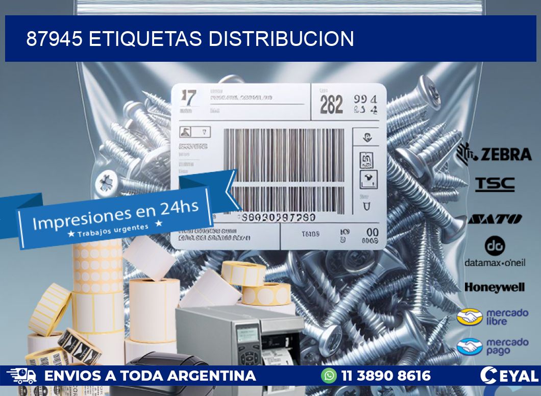87945 etiquetas distribucion
