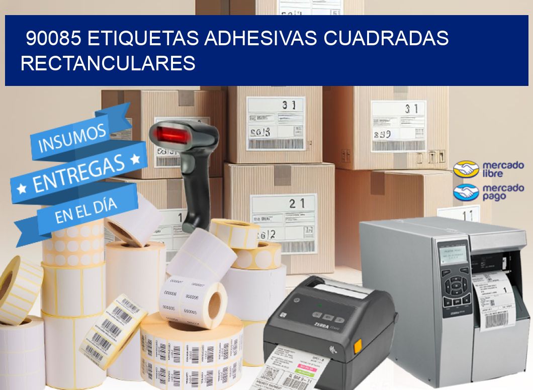 90085 ETIQUETAS ADHESIVAS CUADRADAS RECTANCULARES