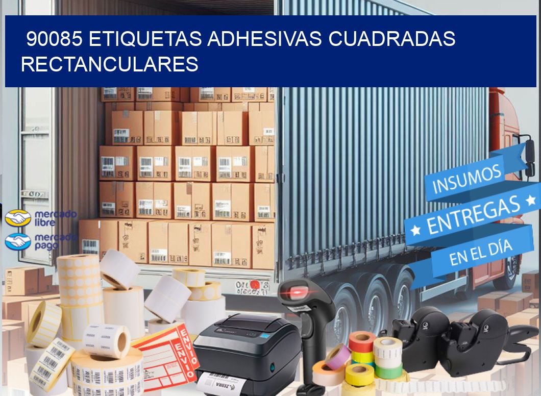 90085 ETIQUETAS ADHESIVAS CUADRADAS RECTANCULARES