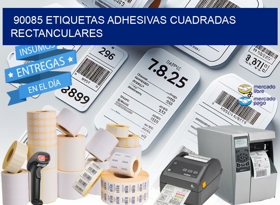 90085 ETIQUETAS ADHESIVAS CUADRADAS RECTANCULARES