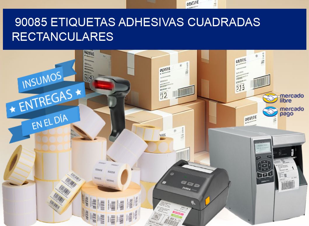 90085 ETIQUETAS ADHESIVAS CUADRADAS RECTANCULARES