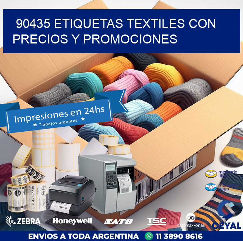 90435 ETIQUETAS TEXTILES CON PRECIOS Y PROMOCIONES