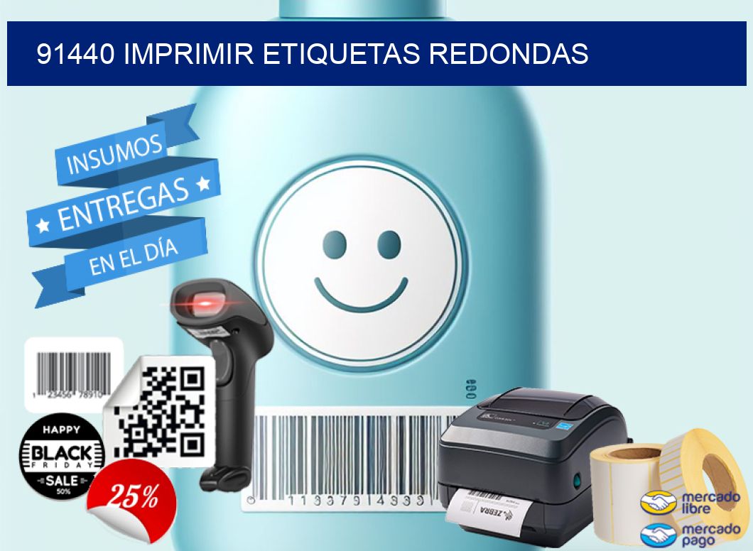 91440 IMPRIMIR ETIQUETAS REDONDAS