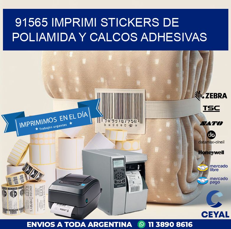 91565 IMPRIMI STICKERS DE POLIAMIDA Y CALCOS ADHESIVAS