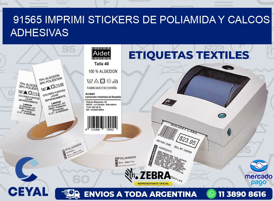 91565 IMPRIMI STICKERS DE POLIAMIDA Y CALCOS ADHESIVAS