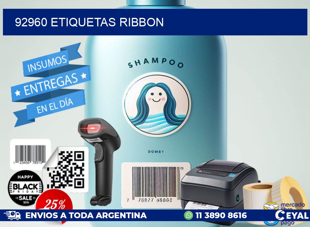 92960 ETIQUETAS RIBBON