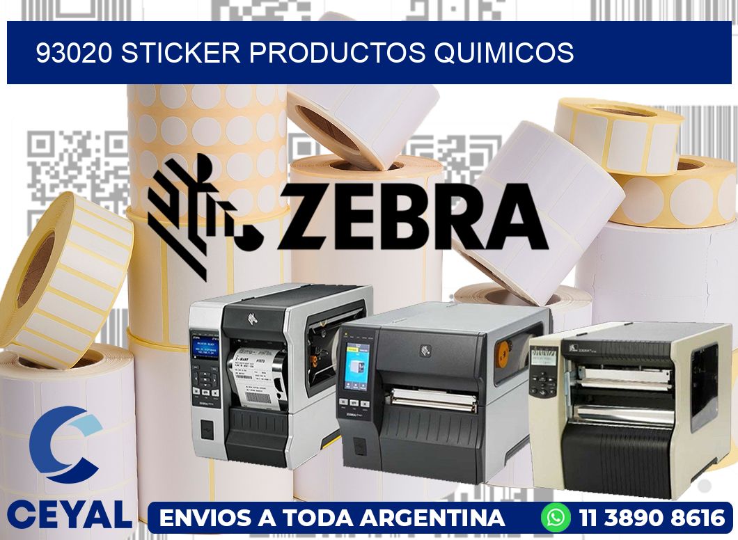 93020 STICKER PRODUCTOS QUIMICOS