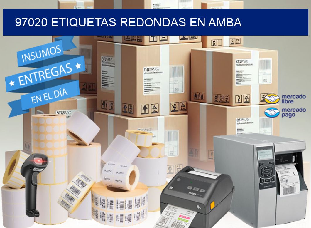 97020 ETIQUETAS REDONDAS EN AMBA