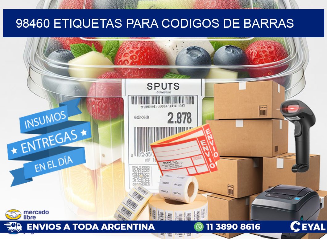 98460 ETIQUETAS PARA CODIGOS DE BARRAS