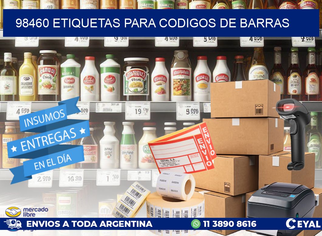 98460 ETIQUETAS PARA CODIGOS DE BARRAS