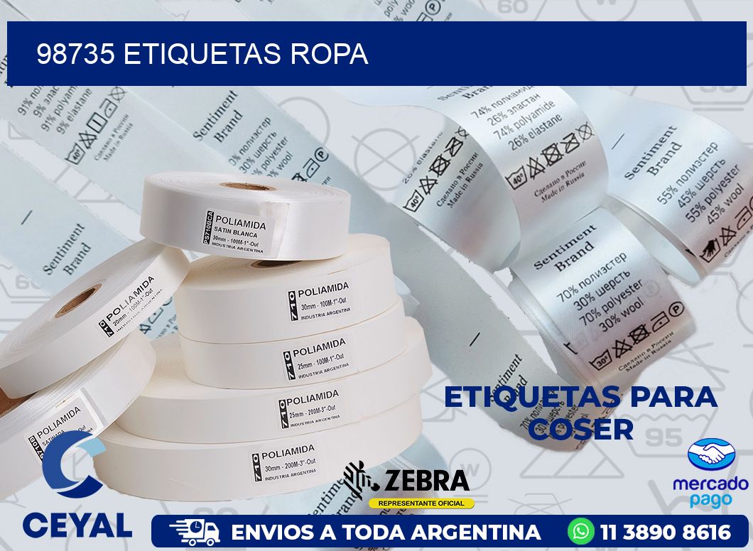 98735 ETIQUETAS ROPA