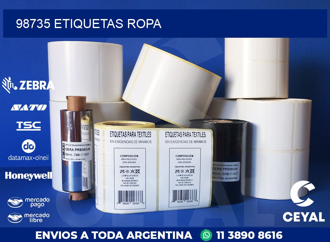 98735 ETIQUETAS ROPA