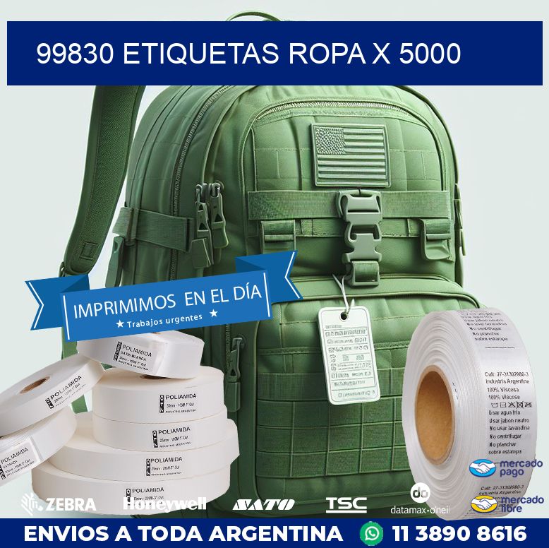 99830 ETIQUETAS ROPA X 5000