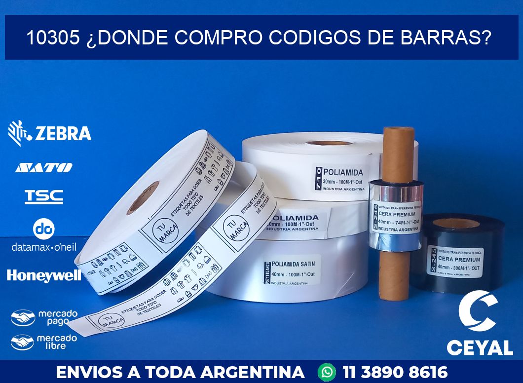 10305 ¿DONDE COMPRO CODIGOS DE BARRAS?