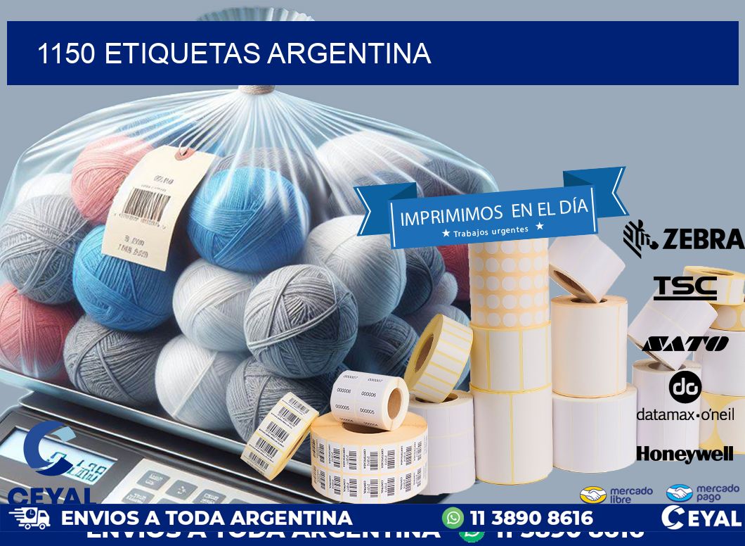 1150 ETIQUETAS ARGENTINA
