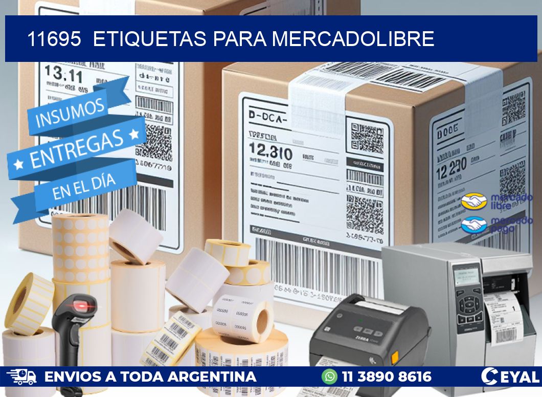 11695  ETIQUETAS PARA MERCADOLIBRE