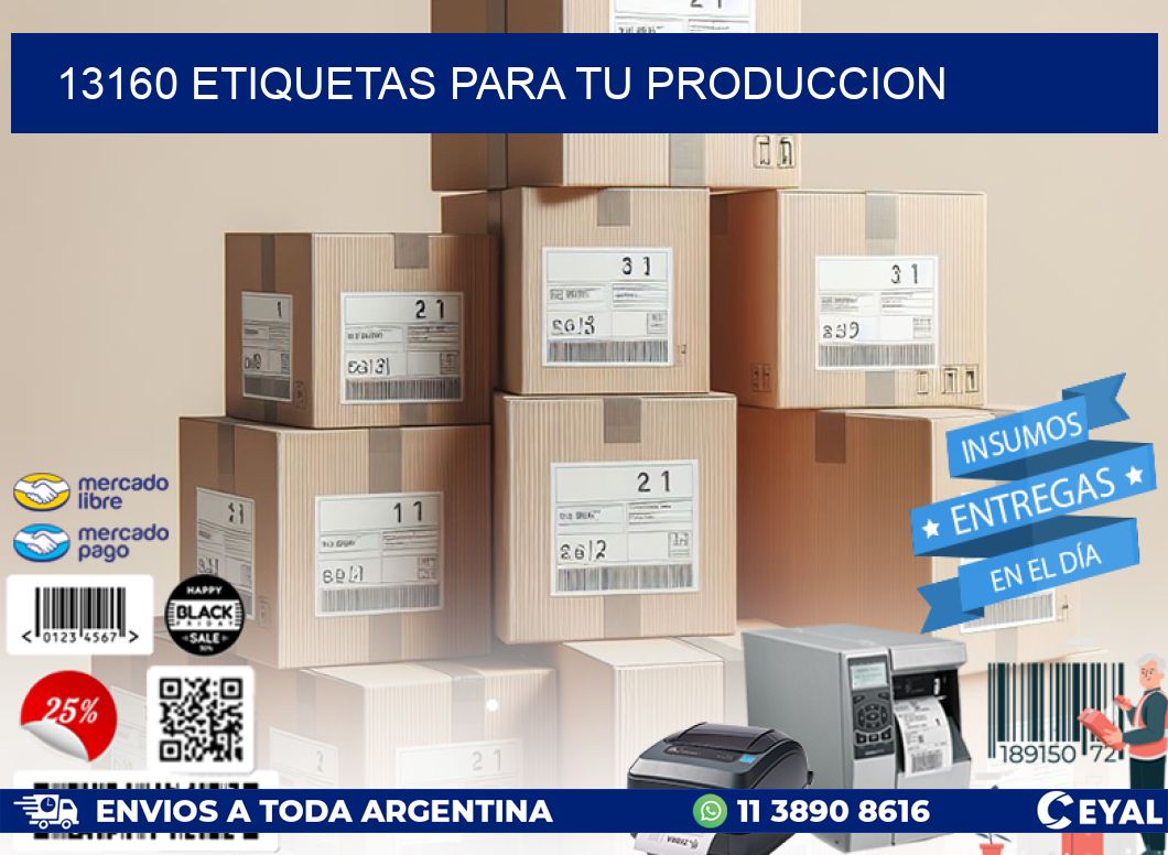 13160 ETIQUETAS PARA TU PRODUCCION