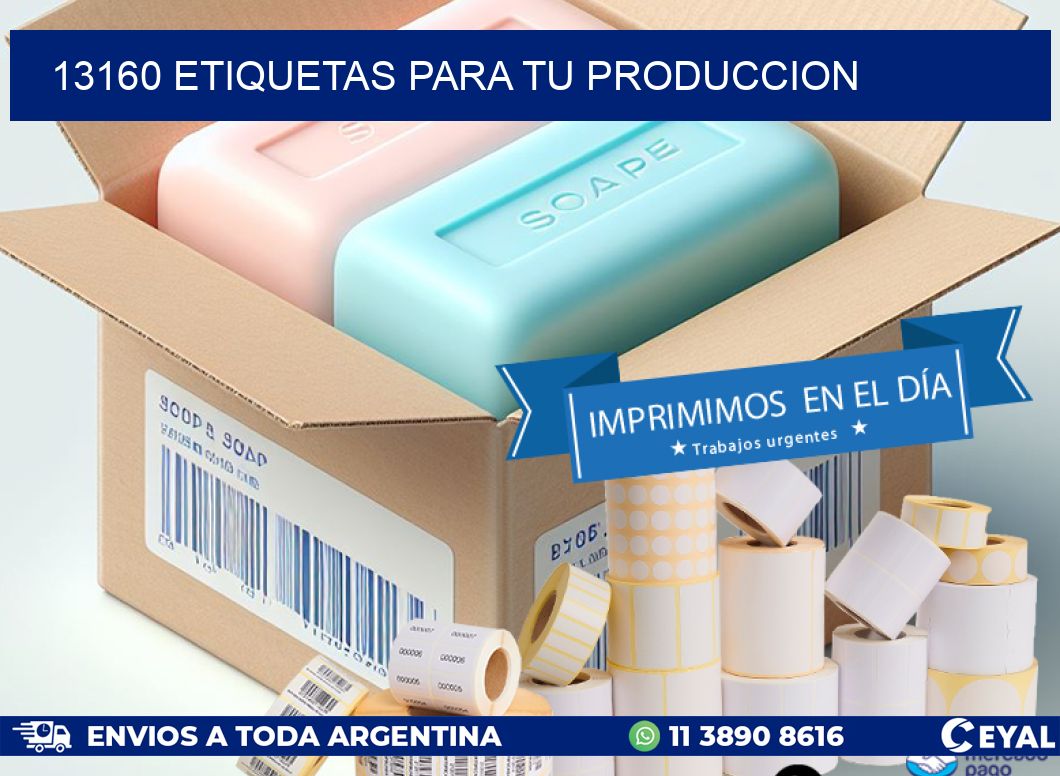 13160 ETIQUETAS PARA TU PRODUCCION