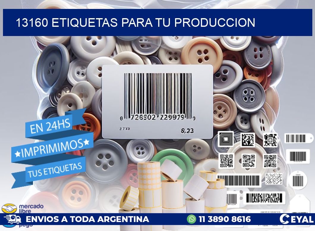 13160 ETIQUETAS PARA TU PRODUCCION