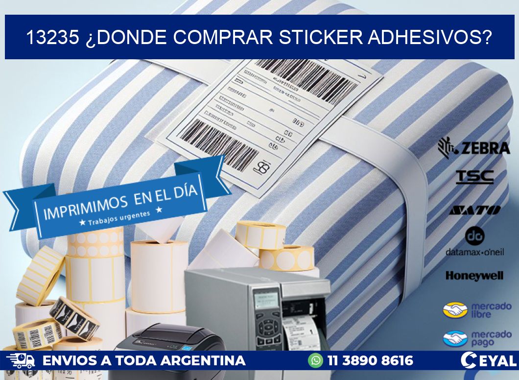 13235 ¿DONDE COMPRAR STICKER ADHESIVOS?
