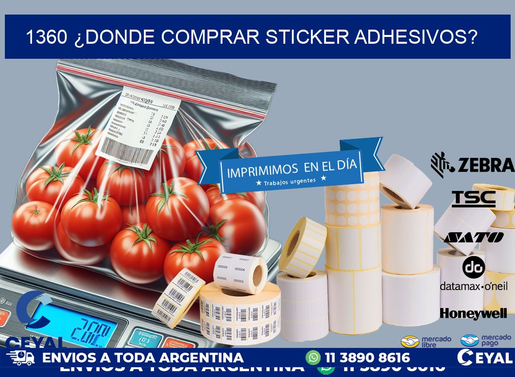 1360 ¿DONDE COMPRAR STICKER ADHESIVOS?