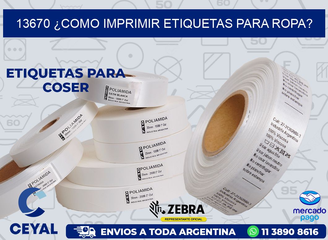 13670 ¿COMO IMPRIMIR ETIQUETAS PARA ROPA?