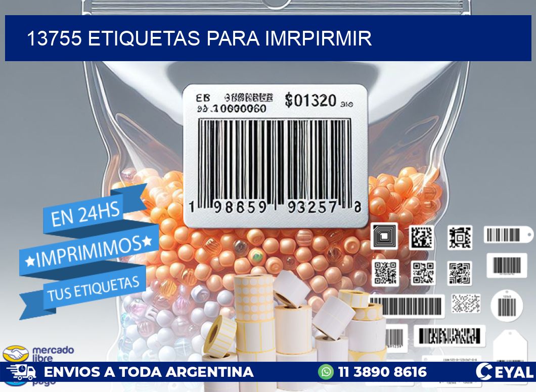 13755 ETIQUETAS PARA IMRPIRMIR