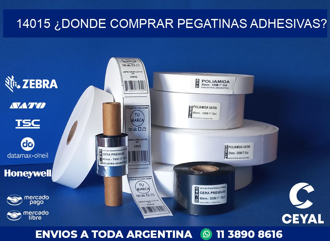 14015 ¿DONDE COMPRAR PEGATINAS ADHESIVAS?