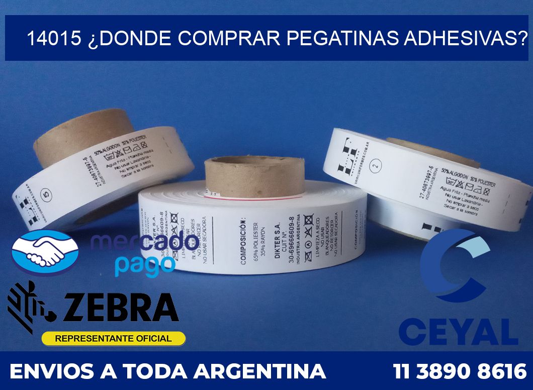 14015 ¿DONDE COMPRAR PEGATINAS ADHESIVAS?