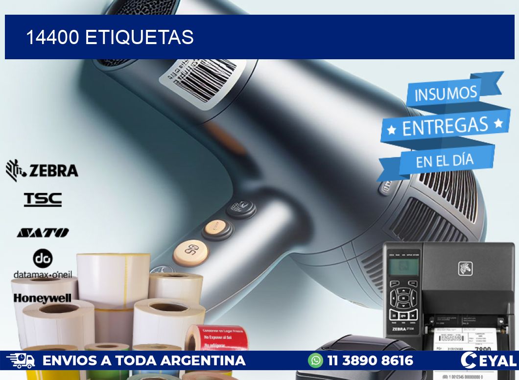 14400 ETIQUETAS