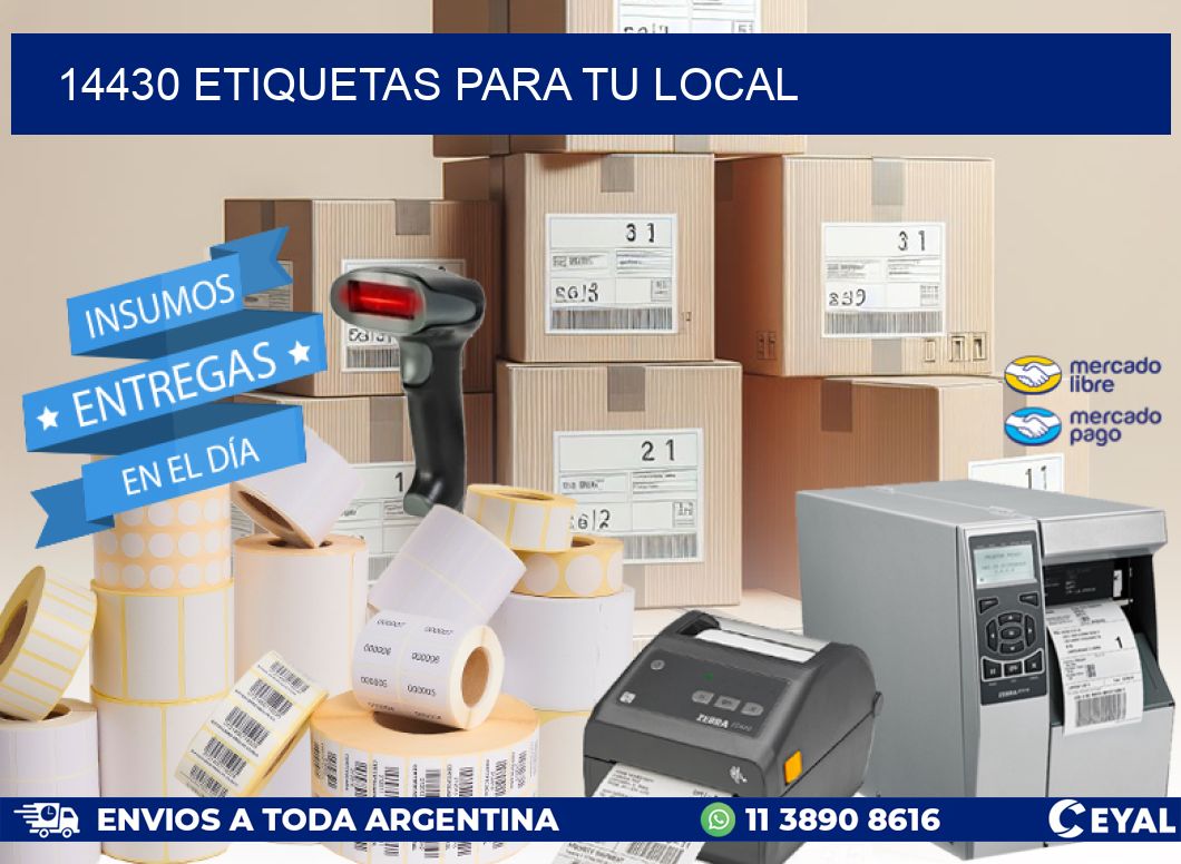 14430 ETIQUETAS PARA TU LOCAL