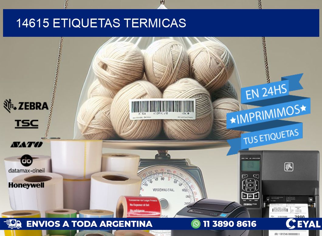 14615 ETIQUETAS TERMICAS