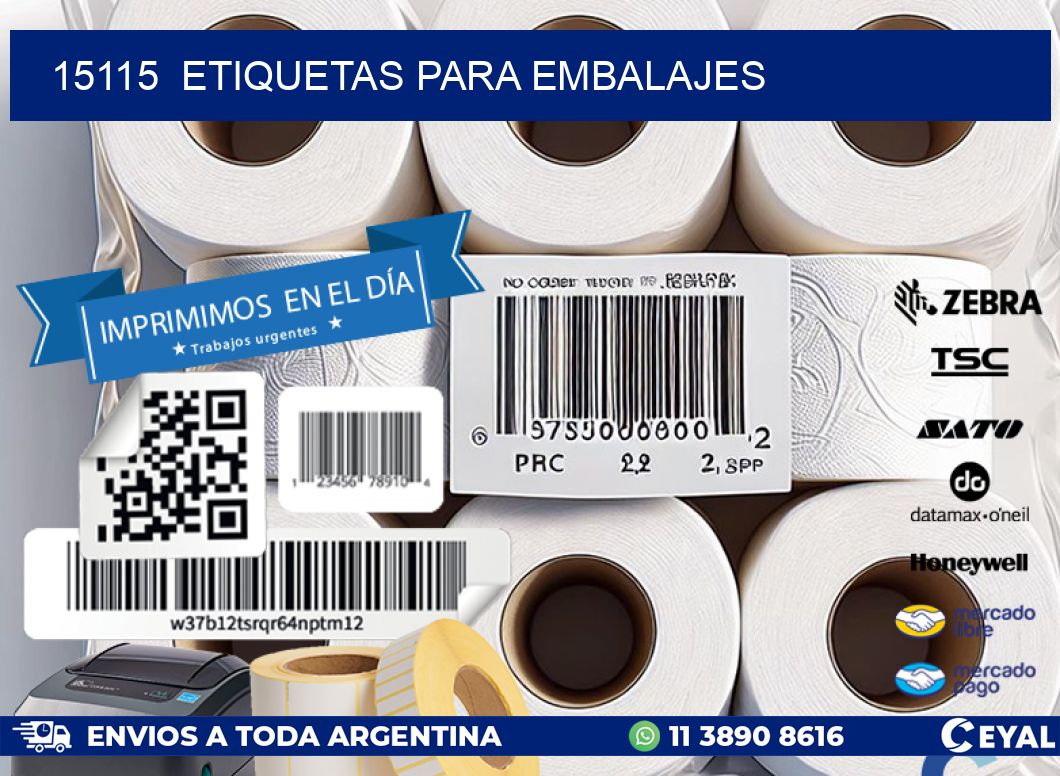 15115 ETIQUETAS PARA EMBALAJES