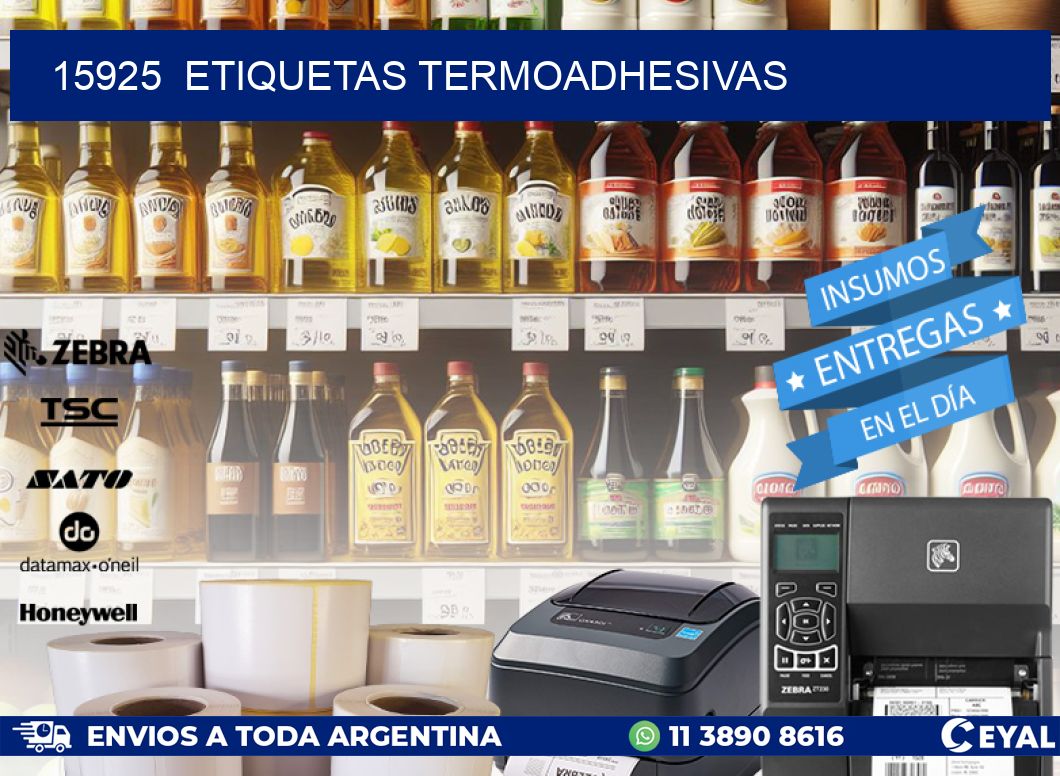 15925 ETIQUETAS TERMOADHESIVAS